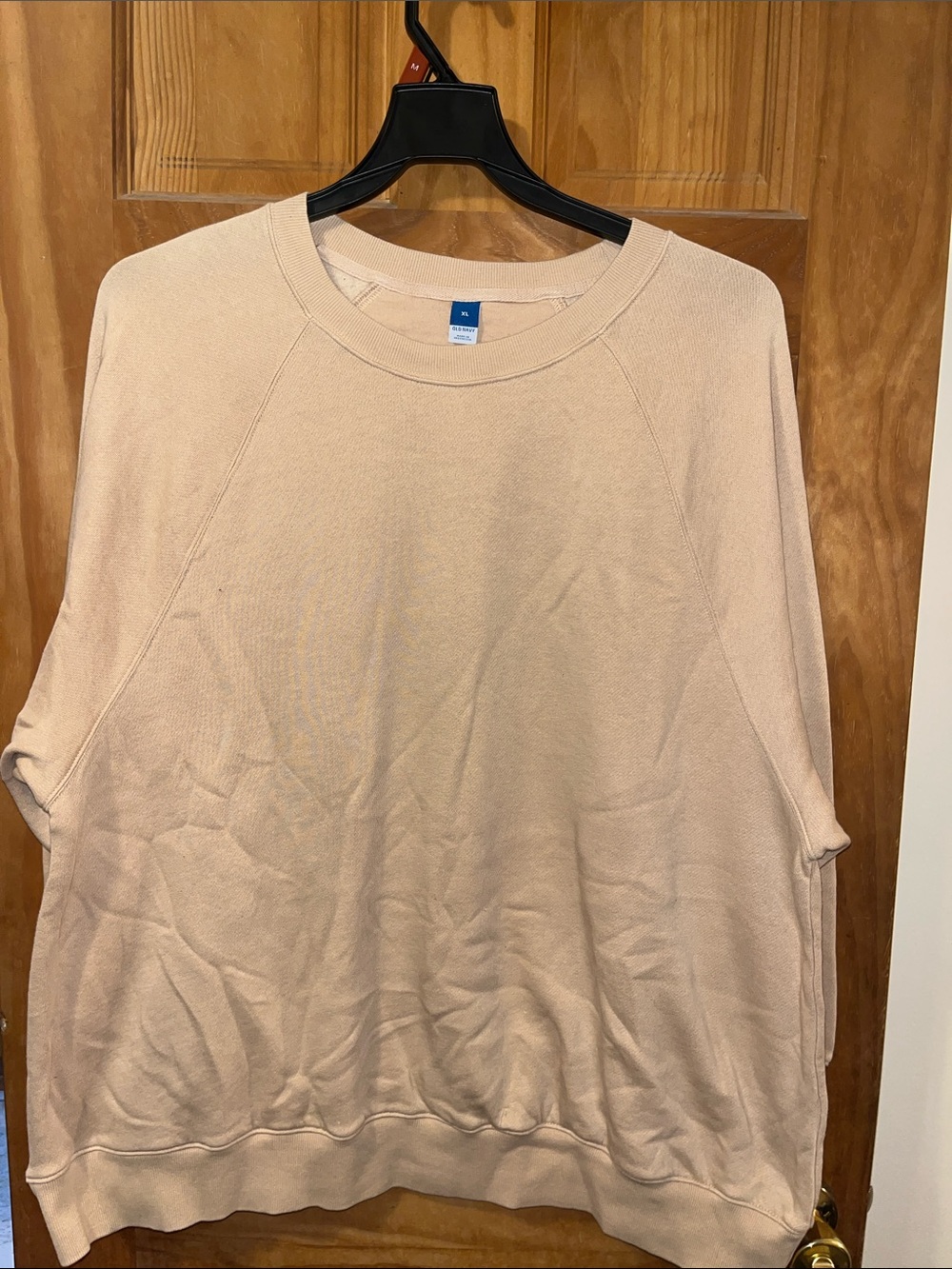 Old Navy Raglan Crewneck Sweatshirt - Light Beige